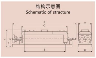 空心槳葉干燥機示意圖